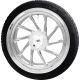 Coastal Moto Hurricane 3D Rear Right Wheel - Chrome (18") | Falken Tire (215/45ZR18) - 0336-0017  PKG-HURR-187T-CH